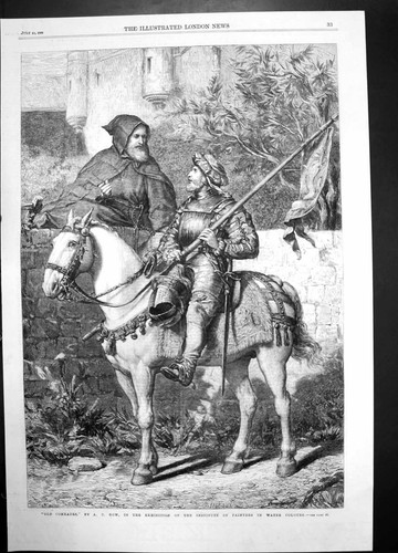 Old antique print comrades c - print, a