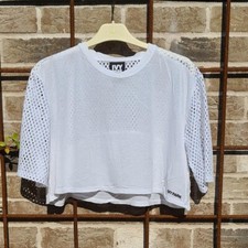 Mesh & Jersey Cotton Crop Top