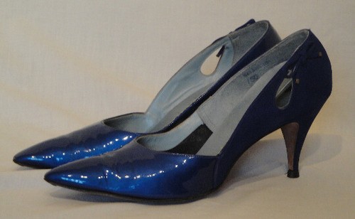 50s royal blue patent leather - royal,