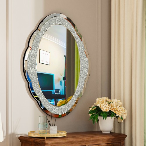 Deluxe crushed diamond mirror - crushed,