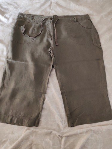 Ladies primark khaki linen - ladies,