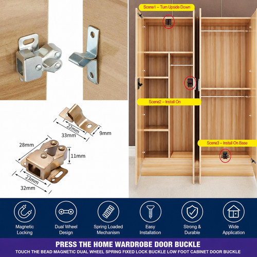 Magnetic push latch cabinet - magnetic,