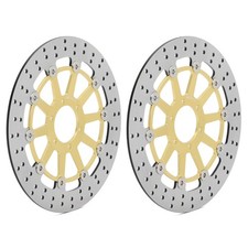 Pair Front Brake Discs For