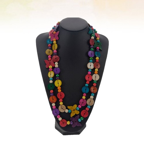 Multicoloured necklace boho - necklace,