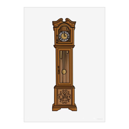 Grandfather clock wall art - 'grandfather,