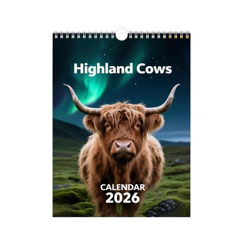 1pc highland cows 2026 - 1pc,