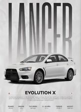 Mitsubishi Lancer Evolution X Poster Print | Wall Art | Car Picture