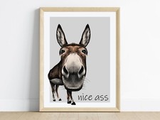 Nice Ass Funny Wall Art Print