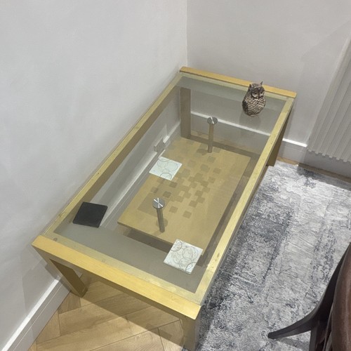 Rectangular glass top coffee - glass,
