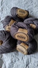 Drops Andes wool and alpaca yarn, brown, 6 balls