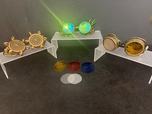 Steampunk goggles set with - steampunk,