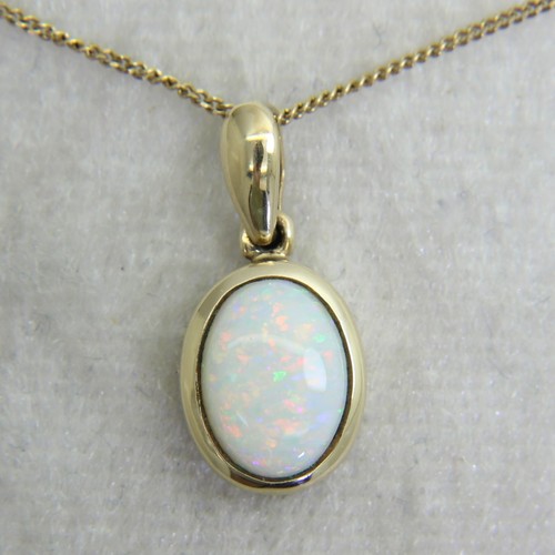 Vintage opal 9ct yellow - opal,