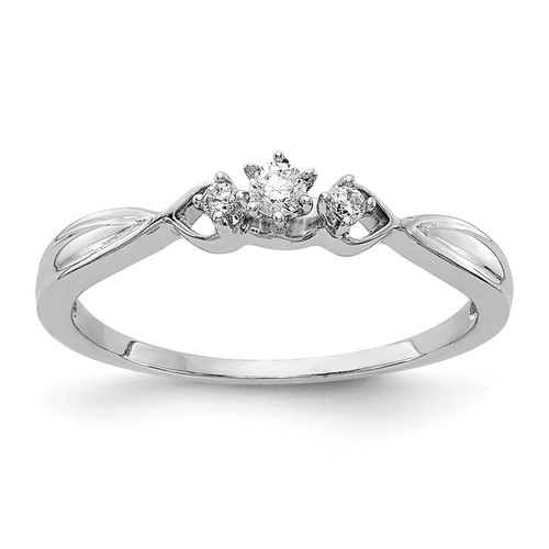 14k white gold polished - 14k,