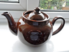 Vintage A L B brown betty  earthenware tea pot one and a half pints