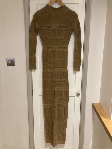 Crochet dress with inner - dress,