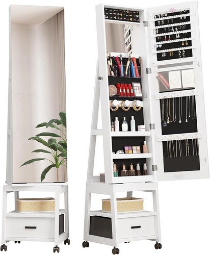 Swivel jewellery cabinet - swivel,