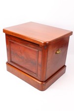 Victorian Mahogany Shoe Cabinet Ottoman Antique Hall Cabinet Window Seat Commode