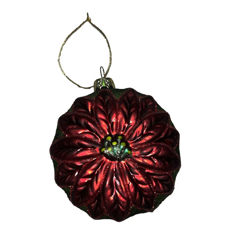 Vintage glass poinsettia - vintage,