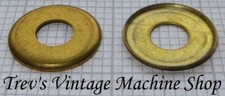 5/16 solid brass imperial cup dished washers, 51/64in (20mm) OD, 0.028in thick