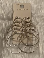 PRIMARK EARRINGS 5 PACK HOOP
