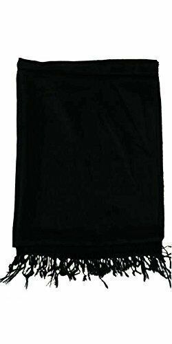 Pashmina scarf black luxury - scarf,
