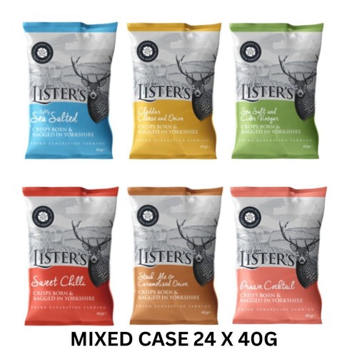 Lister crisps mixed box 6 - crisps,