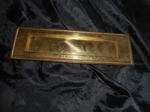 Vintage brass letterbox,9.50"
