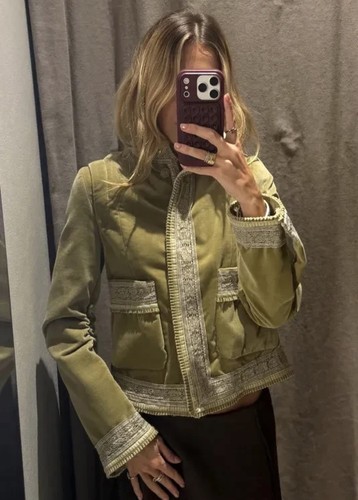 Zara new woman velvet jacket - zara,