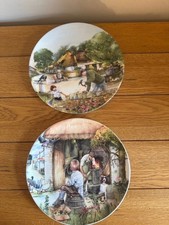 Royal Doulton 2 Decorative Plates Old Country Crafts
