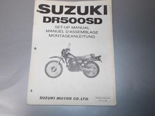 ORIGNAL SUZUKI 1982 DR500SD SET UP MANUAL BOOK PAMPHLET CATALOG 99505-01253-011