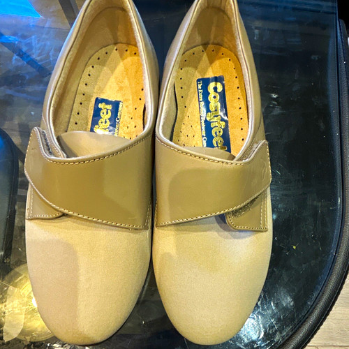 Cosyfeet women beige - beige, leather