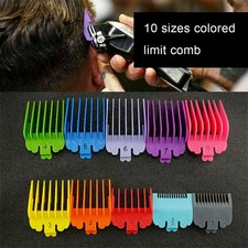10X Hair Clipper Limit Comb Guide Trimmer Set Guards Barber Attachment For WAHL