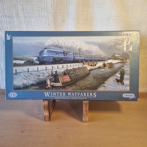 Winter wayfarers canal - canal, boat