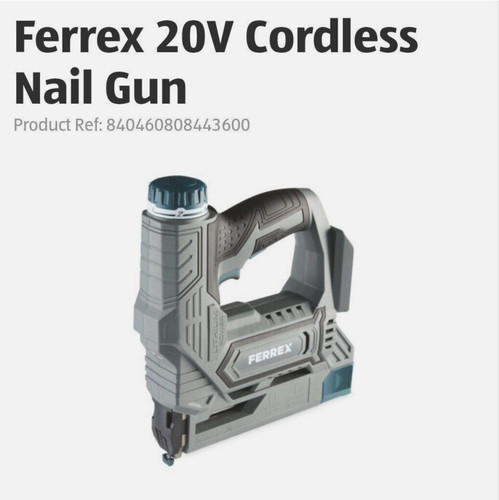 Ferrex 20v cordless nail - 20v,