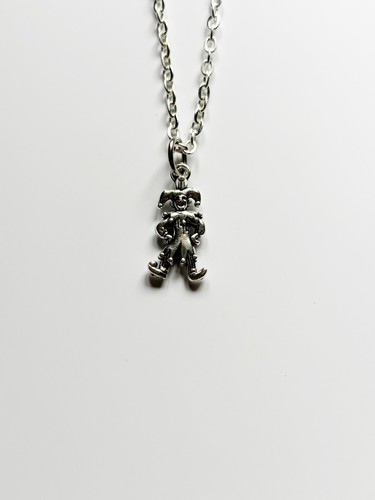 Jester silver pendant necklace - pendant,