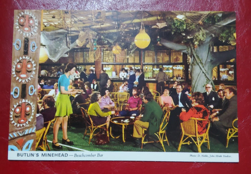 Butlins minehead postcard - butlins,