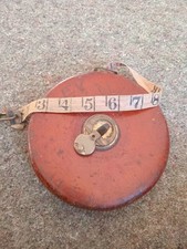 Vintage Rabone Chesterman Tape Measure 100ft. Made in Sheffield England. 