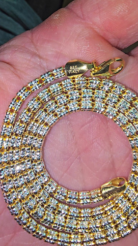 925 italy 18k gold - gold, sterling