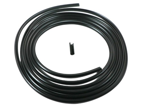 Black piping front windscreen - black,