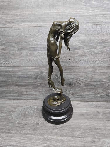 Bronze art deco sculpture milo - bronze,