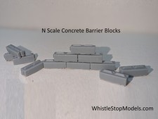 10 sets N Scale Concrete