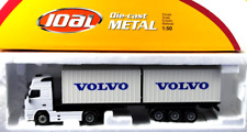 1:50 JOAL 341 VOLVO FH16 520 Truck & FLAT-BED TRAILER with VOLVO CONTAINERS VGC