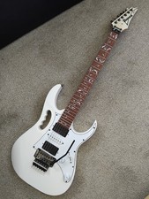 Ibanez Jem Jr Steve Vai 24 fret locking trem white upgraded Ibanez Axis pickups