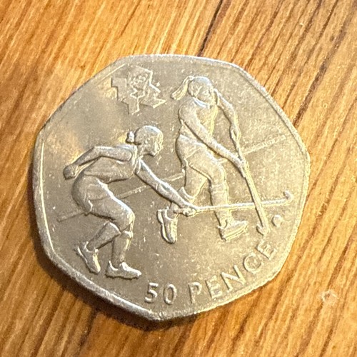 London olympic 2012 hockey 50p - london,