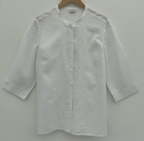 Viyella 100 linen - linen, embroidered