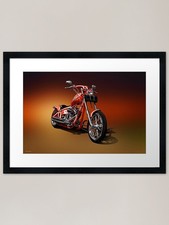 Daddy's Custom Chopper Framed