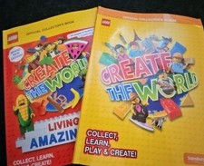 Sainsbury's Lego Card Create The World  Albums x2  - both complete 
