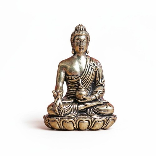 Brass medicine buddha statue - medicine,
