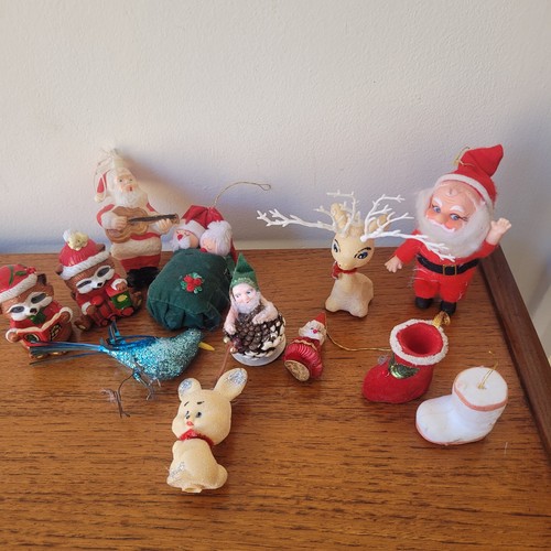 Vintage celluloid santa kitsch - celluloid,