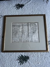 Framed Vintage Style Map of